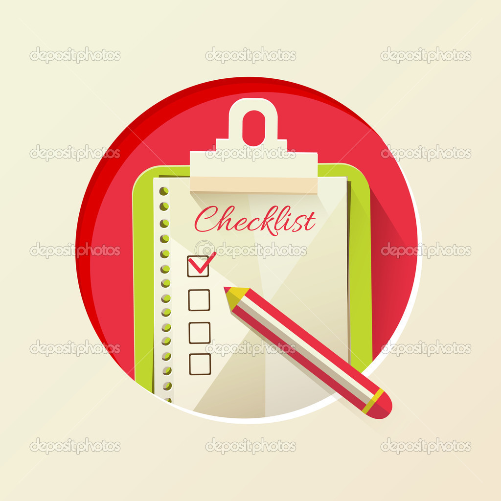 Vector illustration of check list