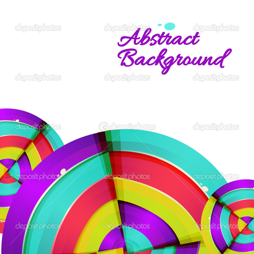 Abstract colorful rainbow curve background design.