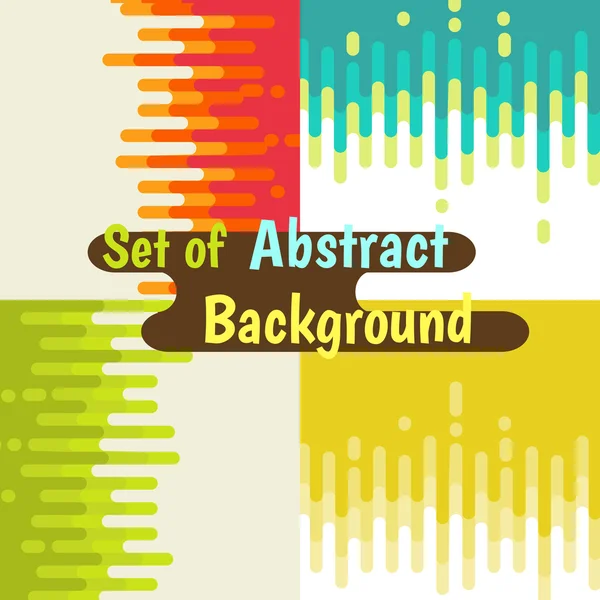 Conjunto de diseño de fondo de curva colorido abstracto . — Vector de stock