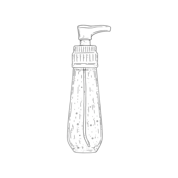 Aceite esencial o perfume cosmético botella vector ilustración aislado. — Archivo Imágenes Vectoriales