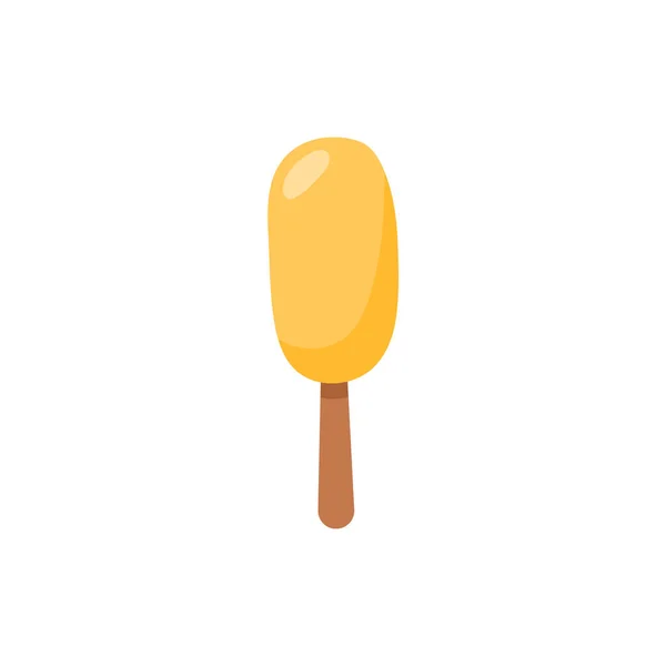 Popsicle vagy fagylalt pálca lapos stílusban - vektor illusztráció elszigetelt fehér alapon. — Stock Vector