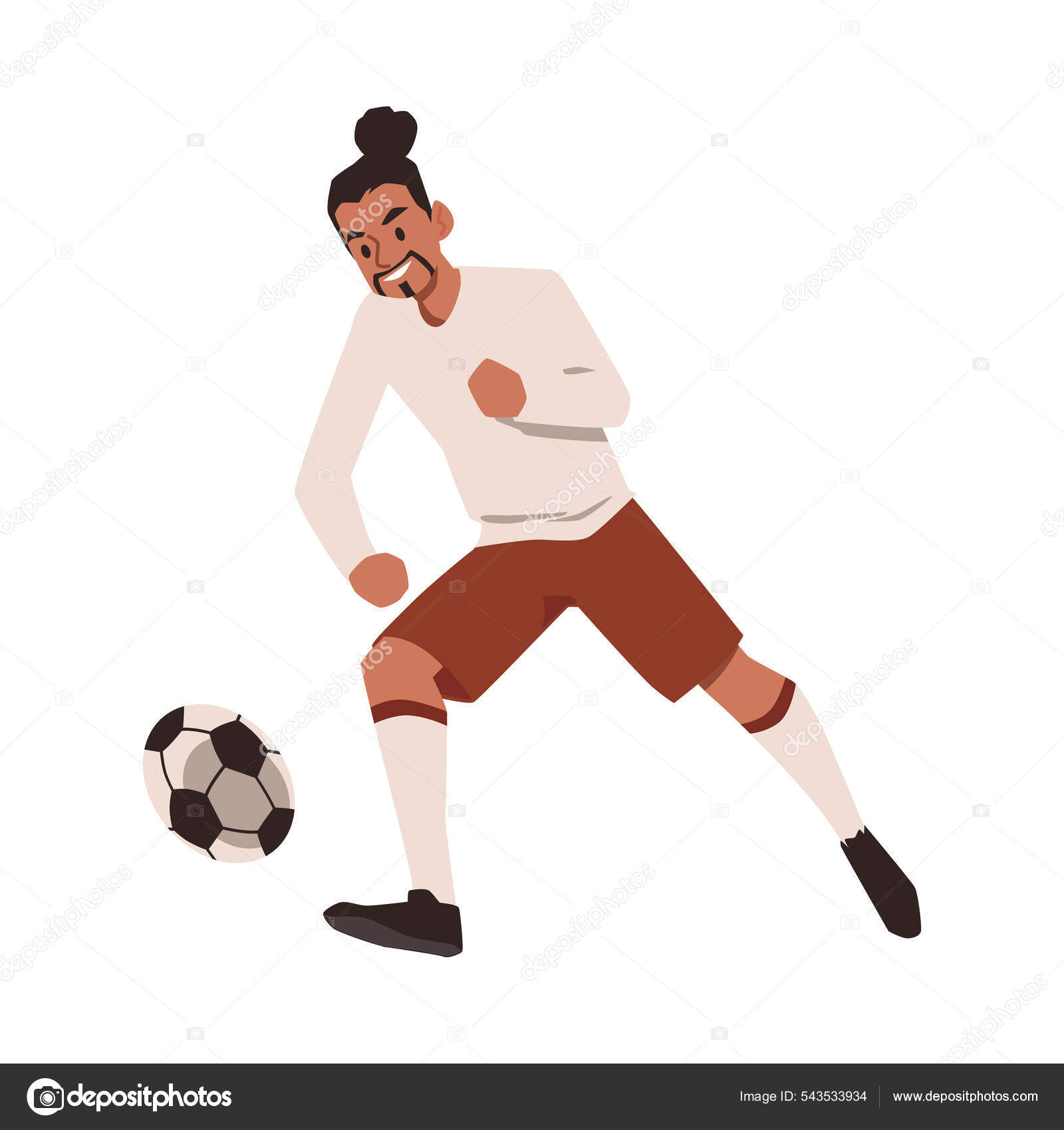 Futebol futebol esporte jogo desenhos animados imagem vetorial de