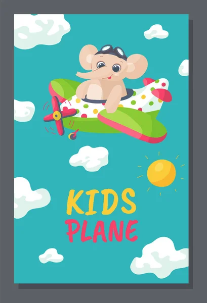 Lustige Pfeife Kleines Flugzeug Kinder Kleinkind Kann Cartoon