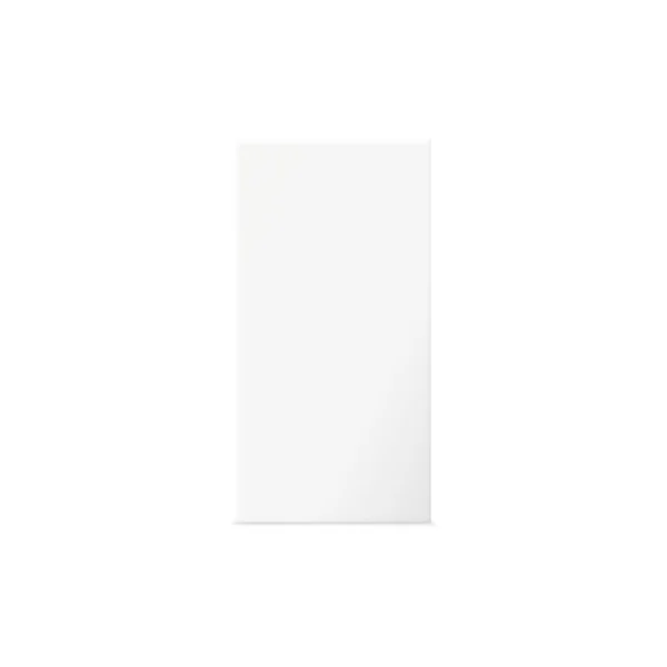 Sjabloon van karton of papier blanco doos realistische vectorillustratie geïsoleerd. — Stockvector