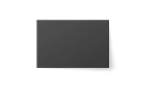Black Close Box Slider Mockup Vista Dall Alto Sfondo Bianco — Vettoriale Stock