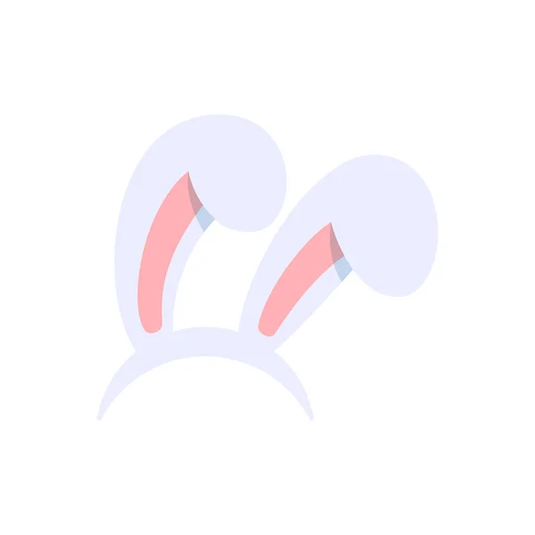 Пасхальные Кроличьи Уши Колпачок Графического Редактора Маски Плоский Рисунок Вектор — стоковый вектор