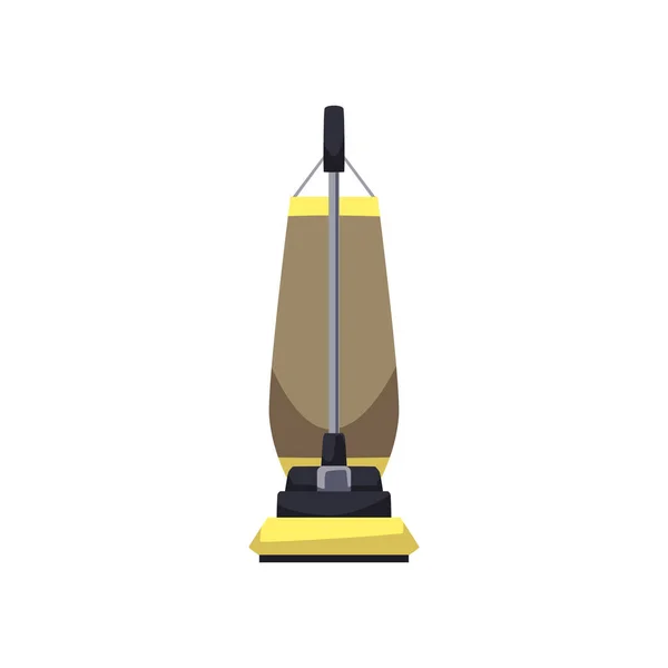 Stick Vacuum Cleaner Vintage Housekeeping Device Flat Cartoon Vector Illustration — Vetor de Stock