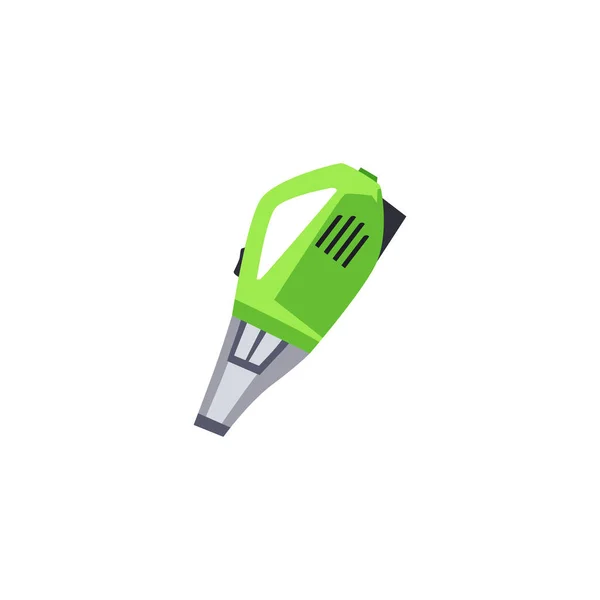 Compact Handheld Vacuum Cleaner Flat Cartoon Vector Illustration Isolated White — Vector de stock