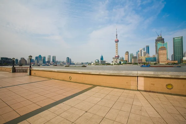 Shanghai Kina från bund — Stockfoto