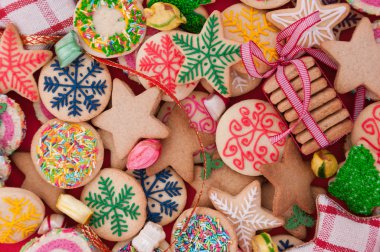 Decorated Christmas cookies clipart