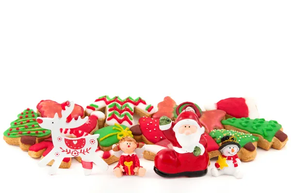 Biscuits et décorations de Noël — Photo