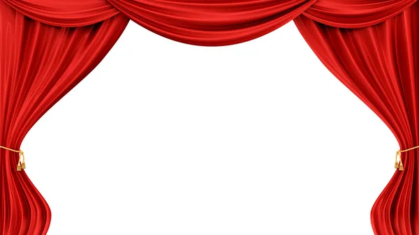 Red curtains — Stock Photo, Image