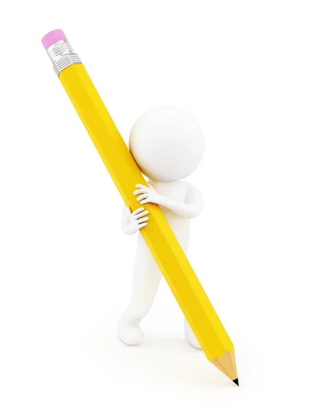 Man with a pencil — Stock Photo, Image