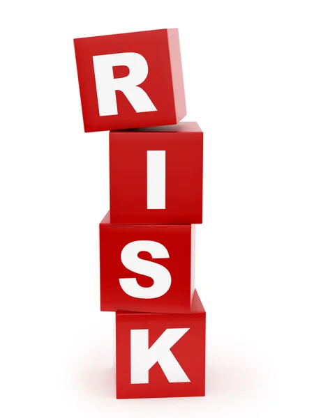 Risk cubes — Stock Photo, Image