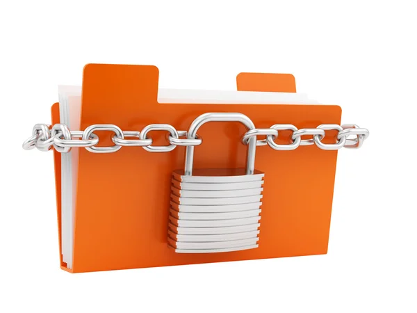 Folder in chain — Stock Photo, Image