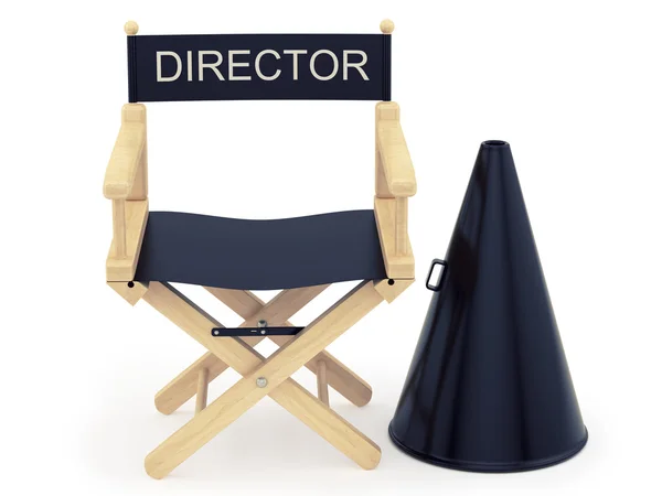 Krzesło reżysera — Zdjęcie stockowe