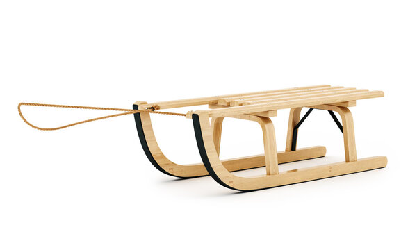 Wooden sled