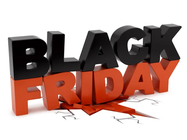 Black Friday crushing ground — Stock Photo, Image