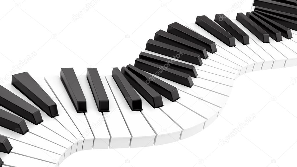 curvy piano keyboard