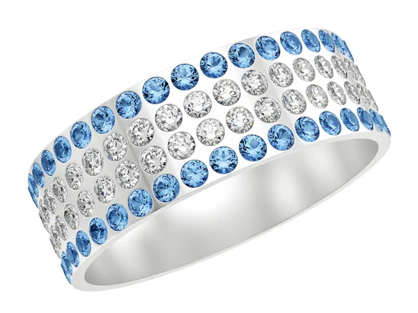 Prsten s diamanty — Stock fotografie