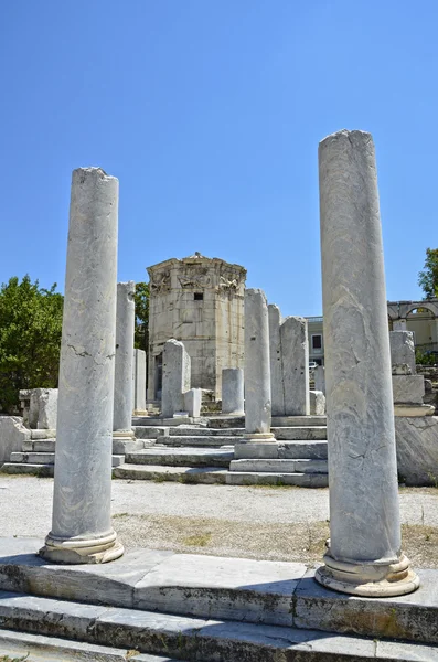 El ágora romano de Atenas. Horologion de Kirrhestos — Foto de Stock