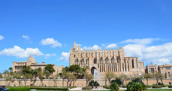 A katedrális, a Santa Maria Palma, Mallorca. La Seu — Stock Fotó