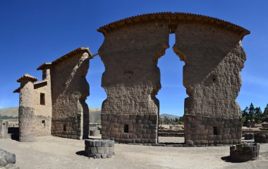 Viracocha Tapınağı. Raqchi, peru