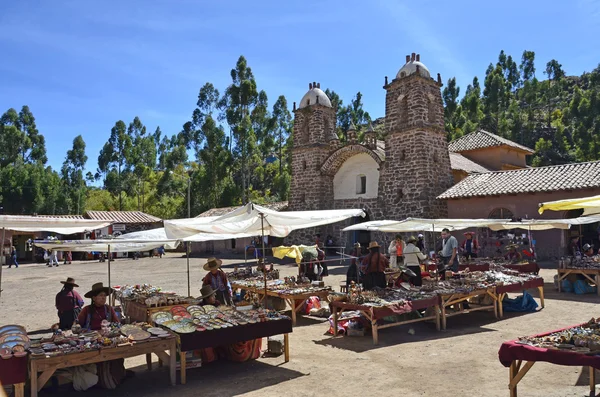 Chrám wiracocha. raqchi, peru — Stock fotografie