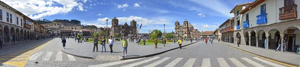 Praça de armas. Cusco, peru — Fotografia de Stock