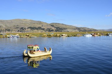 titicaca Gölü. Peru. Bolivya
