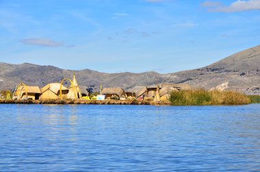 titicaca Gölü. Peru. Bolivya