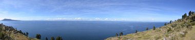 titicaca Gölü. Peru. Bolivya
