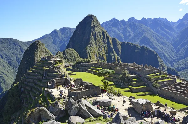 Machu Picchu tarihi sığınak. Peru — Stok fotoğraf