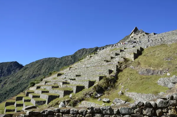 Machu Picchu tarihi sığınak. Peru — Stok fotoğraf