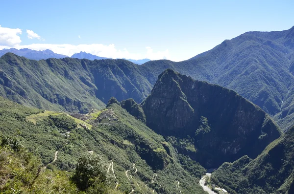 Machu Picchu tarihi sığınak. Peru — Stok fotoğraf