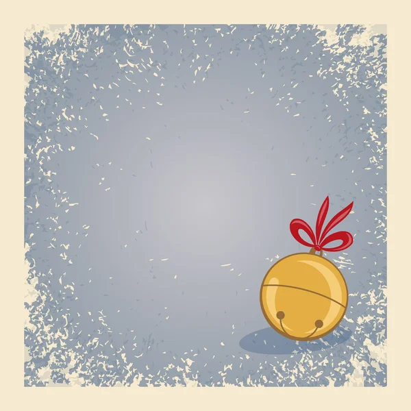 Winter achtergrond - één jingle bell. — Stockfoto