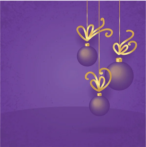 Christmas ball and gold ribon. christmas background — Stock Photo, Image