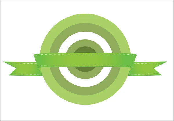 Green target. Simple and nice illustration. — Stock Photo, Image