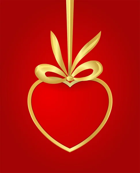 Hanging valentine´s heart. — 图库照片