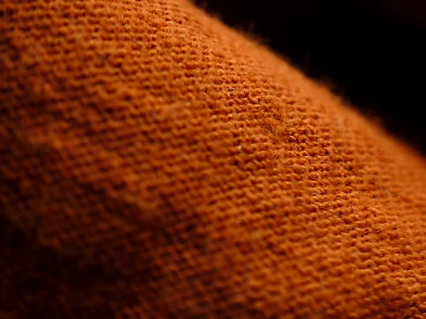 Detalle fotografía de tela naranja . — Foto de Stock