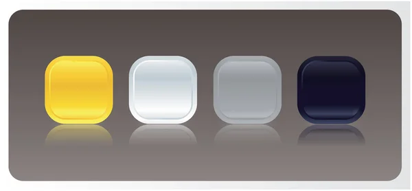 Einfache Vektor-Buttons für Ihre Website. Luxusfarben. — Stockvektor