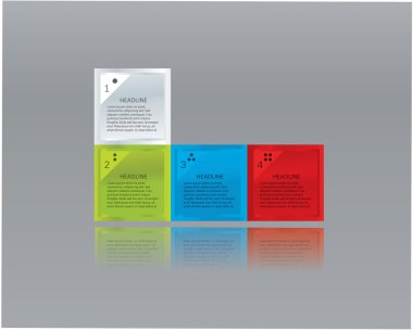 vektör mozaik Tema. alan youre metin kutularıyla colorfuly.