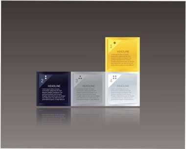 vektör mozaik Tema. youre metin alanı olan lüks kutuları.