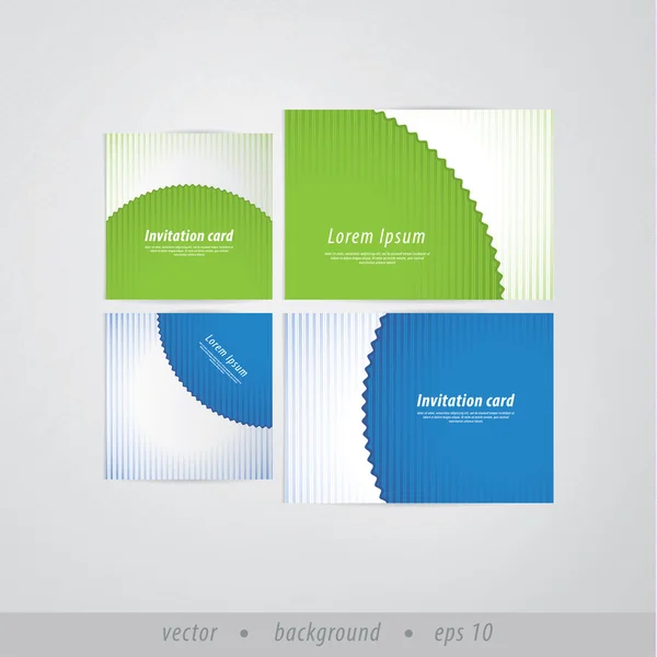 Vektor Paper Präsentation - Einladungskarten im Retro-Stil. weich — Stockvektor