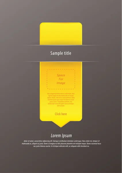 Flecha de infografía moderna vectorial. Sensación de lujo. Tamaño, editable — Archivo Imágenes Vectoriales