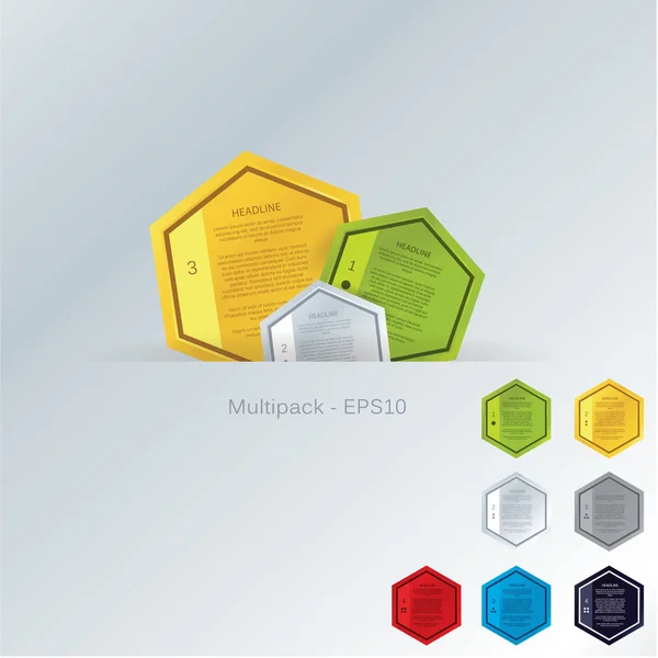 Vektor mosaik mall. colorfuly polygoner med plats för din t — Stock vektor