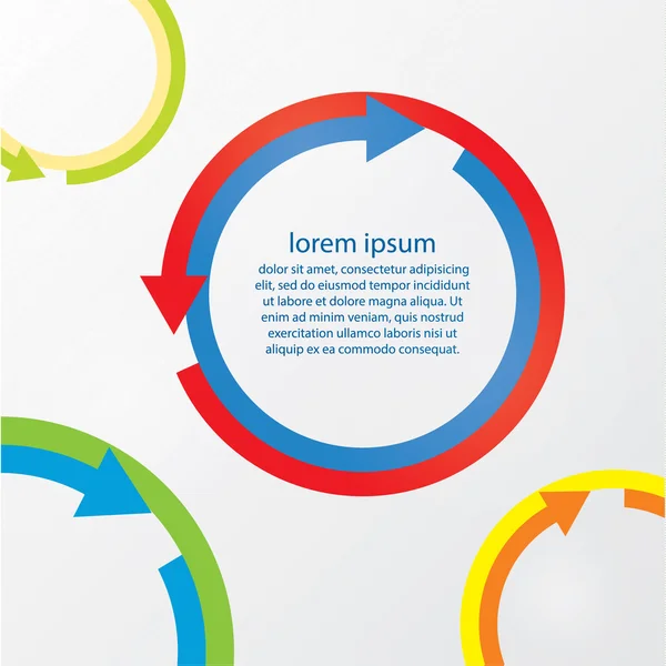 Freccia infografica moderna vettoriale. Sensazione di lusso. Dimensionabile, modificabile — Vettoriale Stock