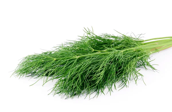 Mazzo aneto erba su uno sfondo bianco — Foto Stock