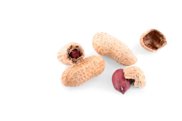 Pile de cacahuètes en coquille — Photo