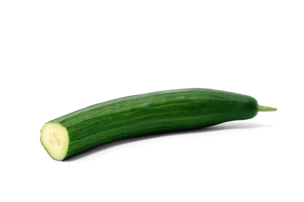 Cucumber isolated on a white — Stock Photo, Image